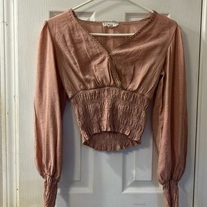Mine long sleeves, small, cropped top